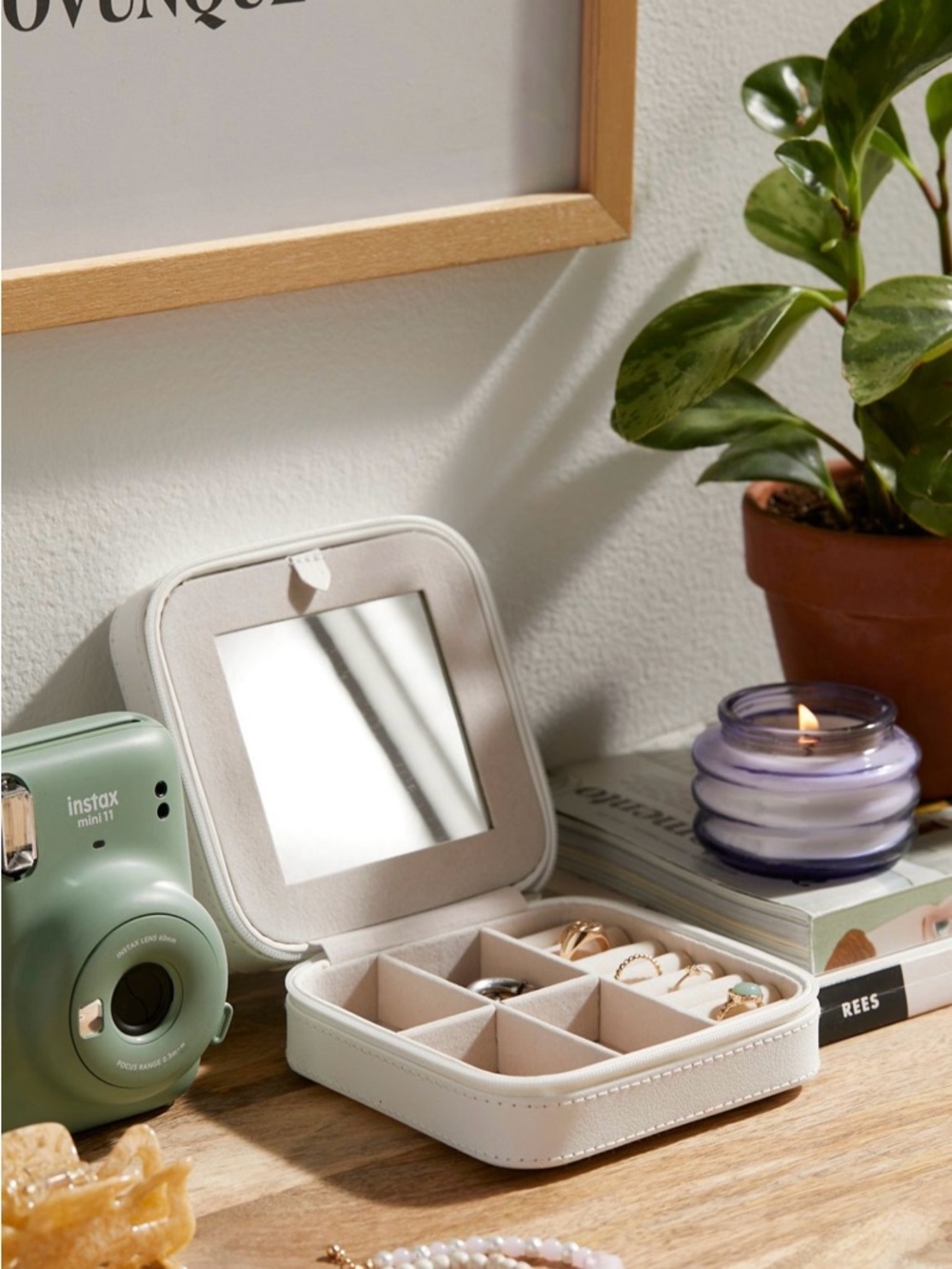 Mele & Co Dana Vegan Leather Travel Jewelry Box